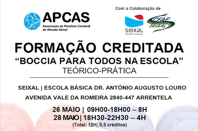 Forma o Creditada de Boccia para Professores C mara Municipal